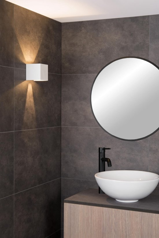 AXI Wandspot Badk.-Wit-LED-7W-2700K-IP54