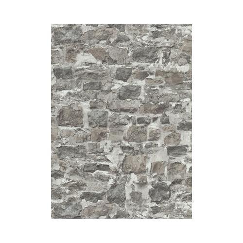 Dutch Wall Decor behang Instawalls 2 steen motief grijs & bruin