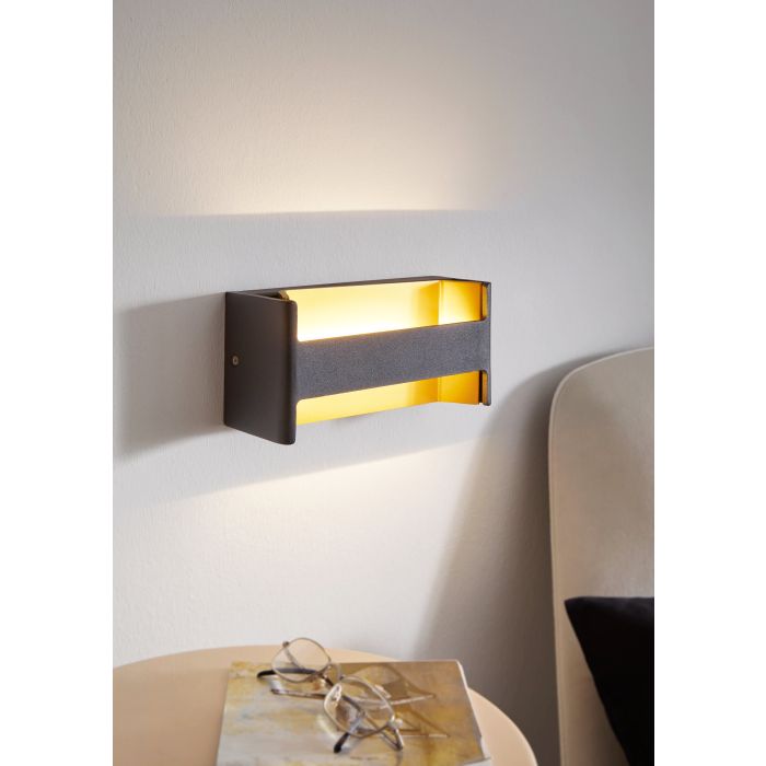 Eglo Feloniche wandlamp LED zwart/goud