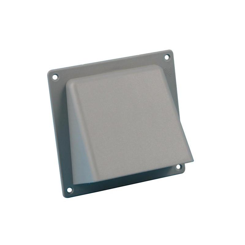 Gevelklep 100 mm. grijs