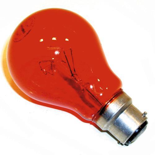 Haardvuurlamp 60W B22 rood