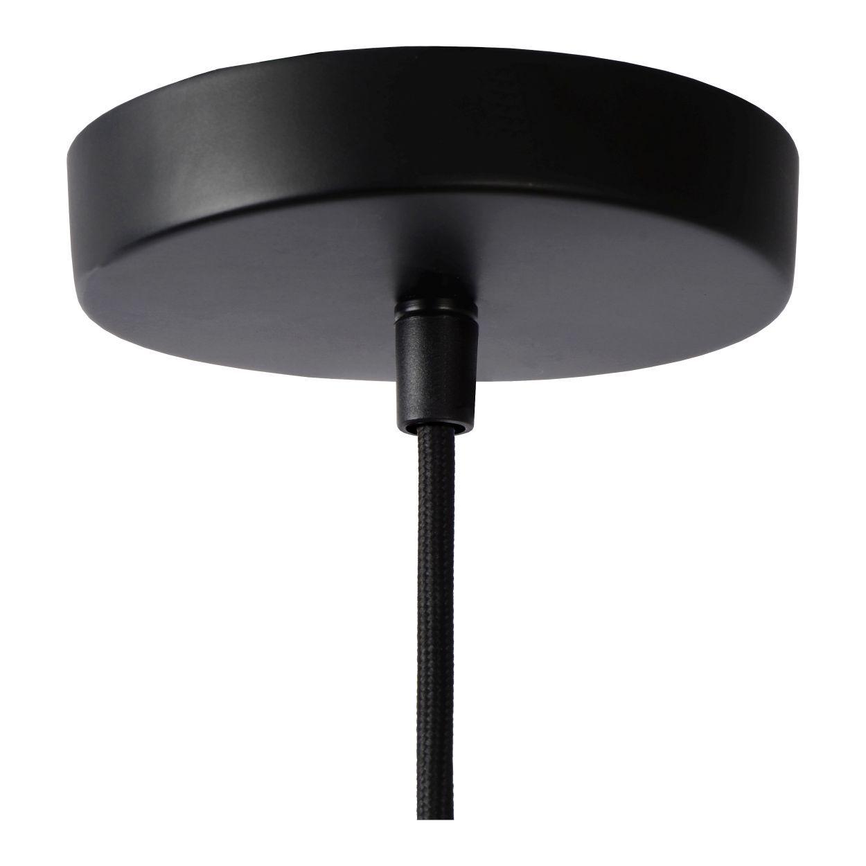 CHIMP. Hanglamp-Zwart-?17,6-1xE27-60W-Kunsts.