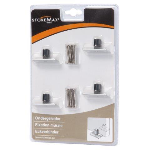 StoreMax Basic schuifdeur accessoires onder-/vloergeleider (4 stuks)