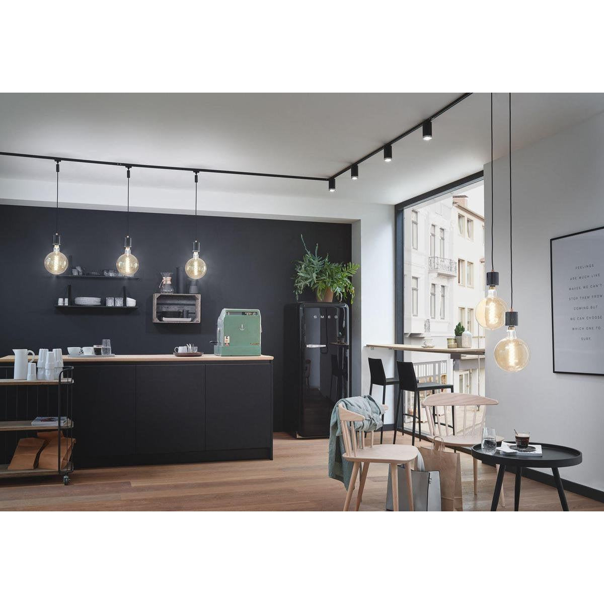 Paulmann URail Spot Tube max 10W GU10 zwart mat/chroom 230V