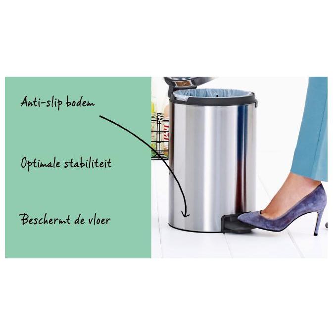 Brabantia NewIcon pedaalemmer 3 ltr Platinum