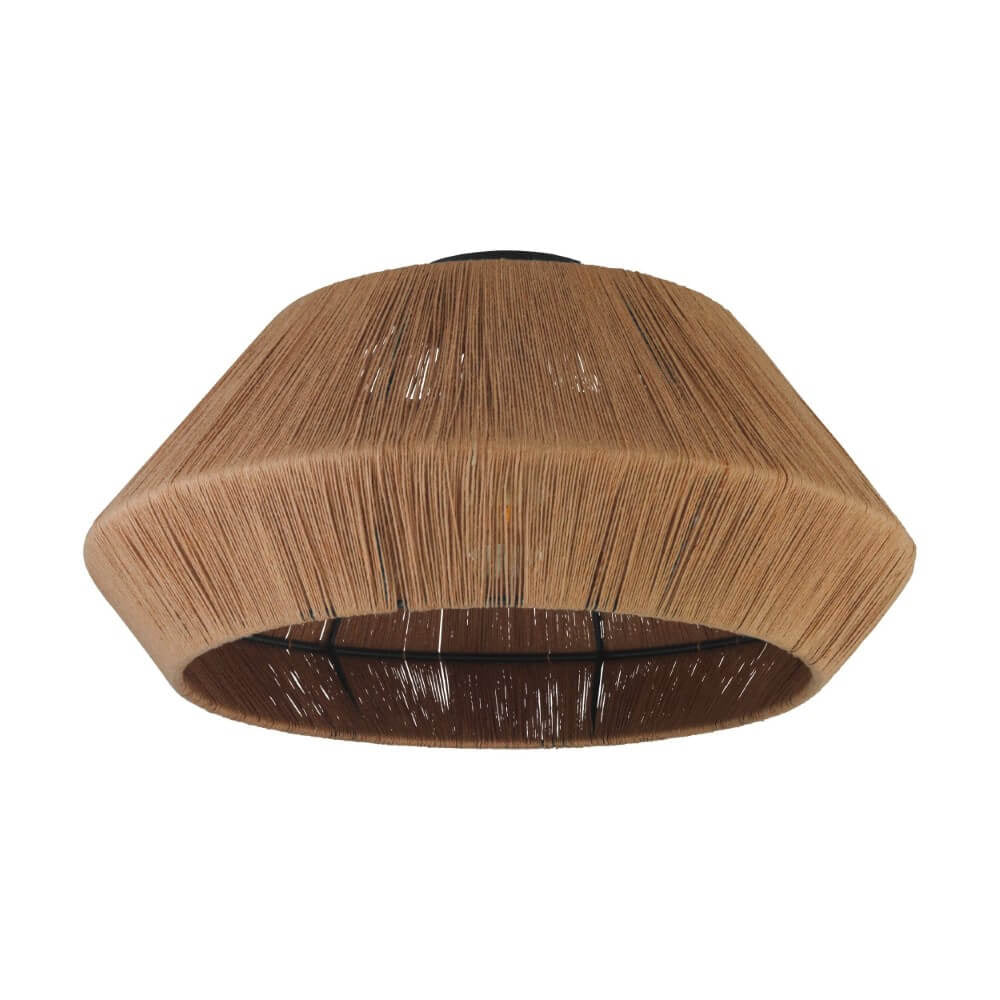 Eglo Alderney plafondlamp 1x E27 draad bruin/zwart