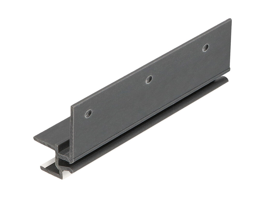 Keralit dakrandmontageprofiel 10mm wit 6 meter