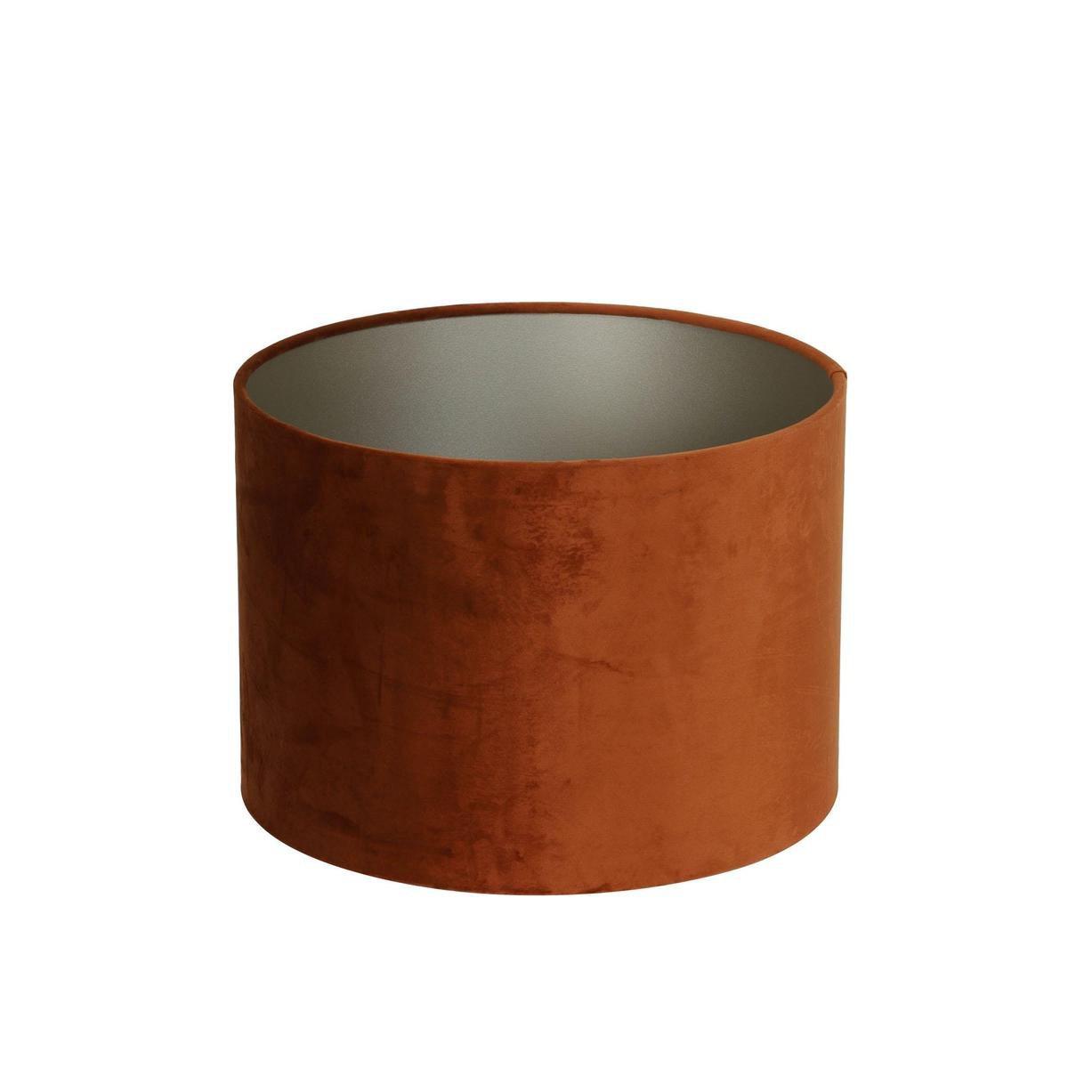 Light & Living kap cilinder Velours oranje