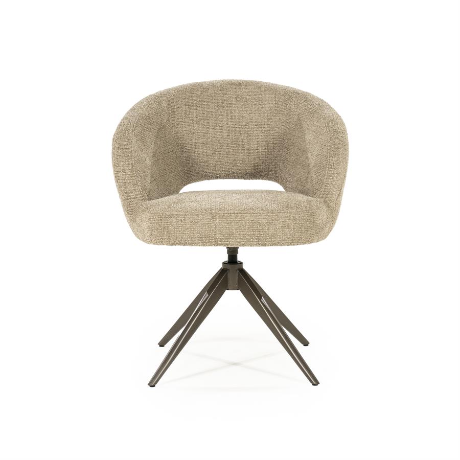 Eleonora eetkamerstoel Alissa - taupe Oro