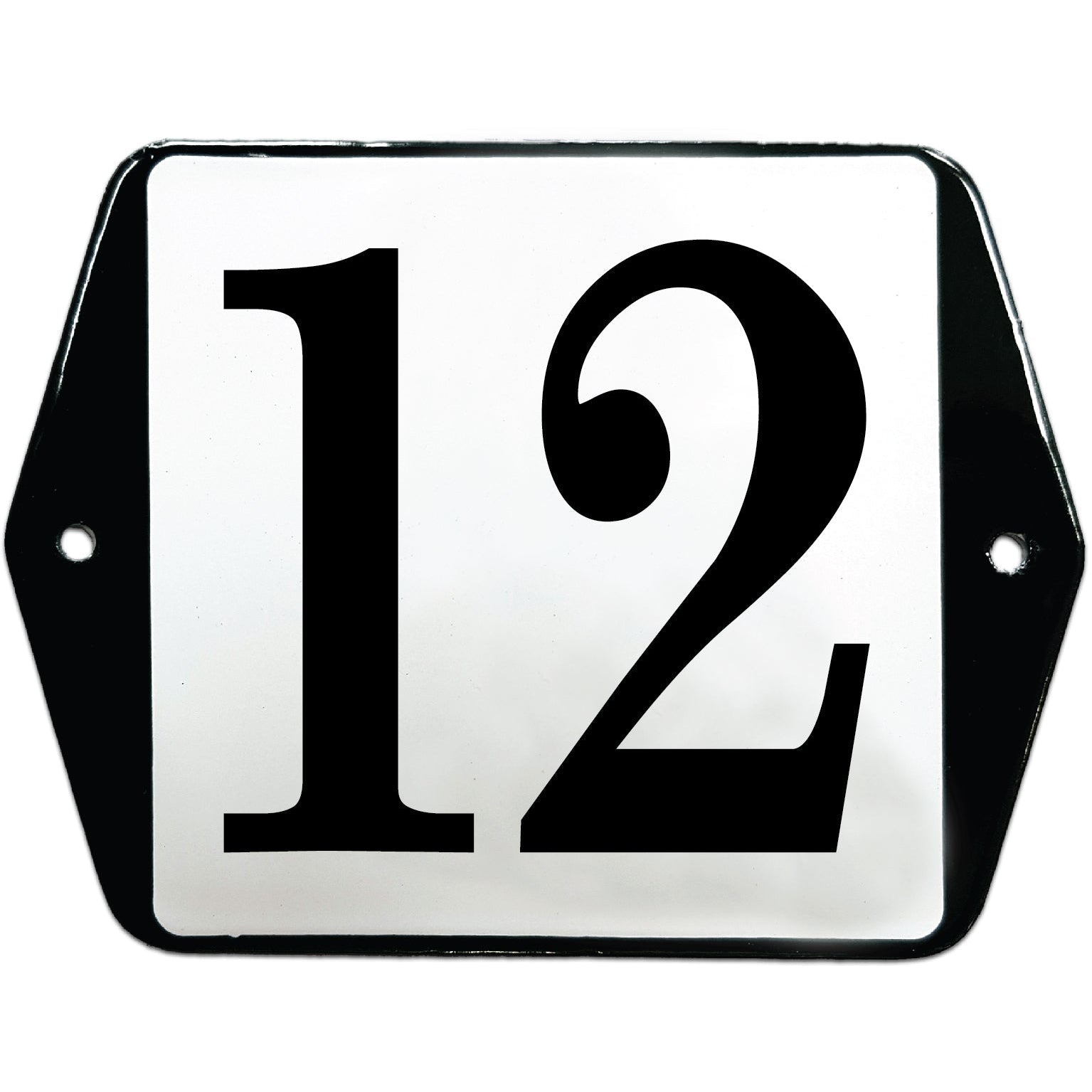 Emaille Huisnummer 10x10 - 12