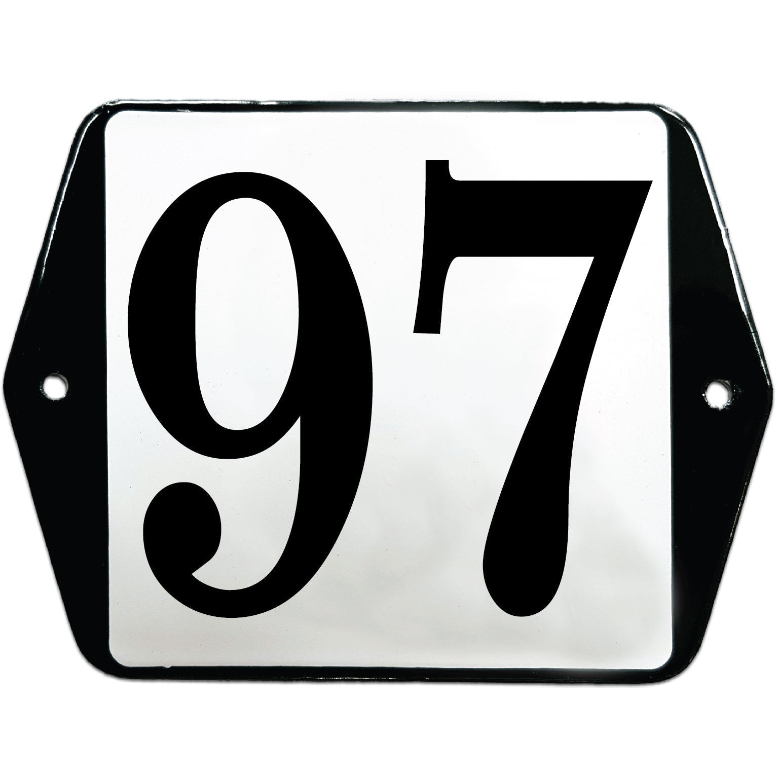 Emaille Huisnummer 10x10 - 27