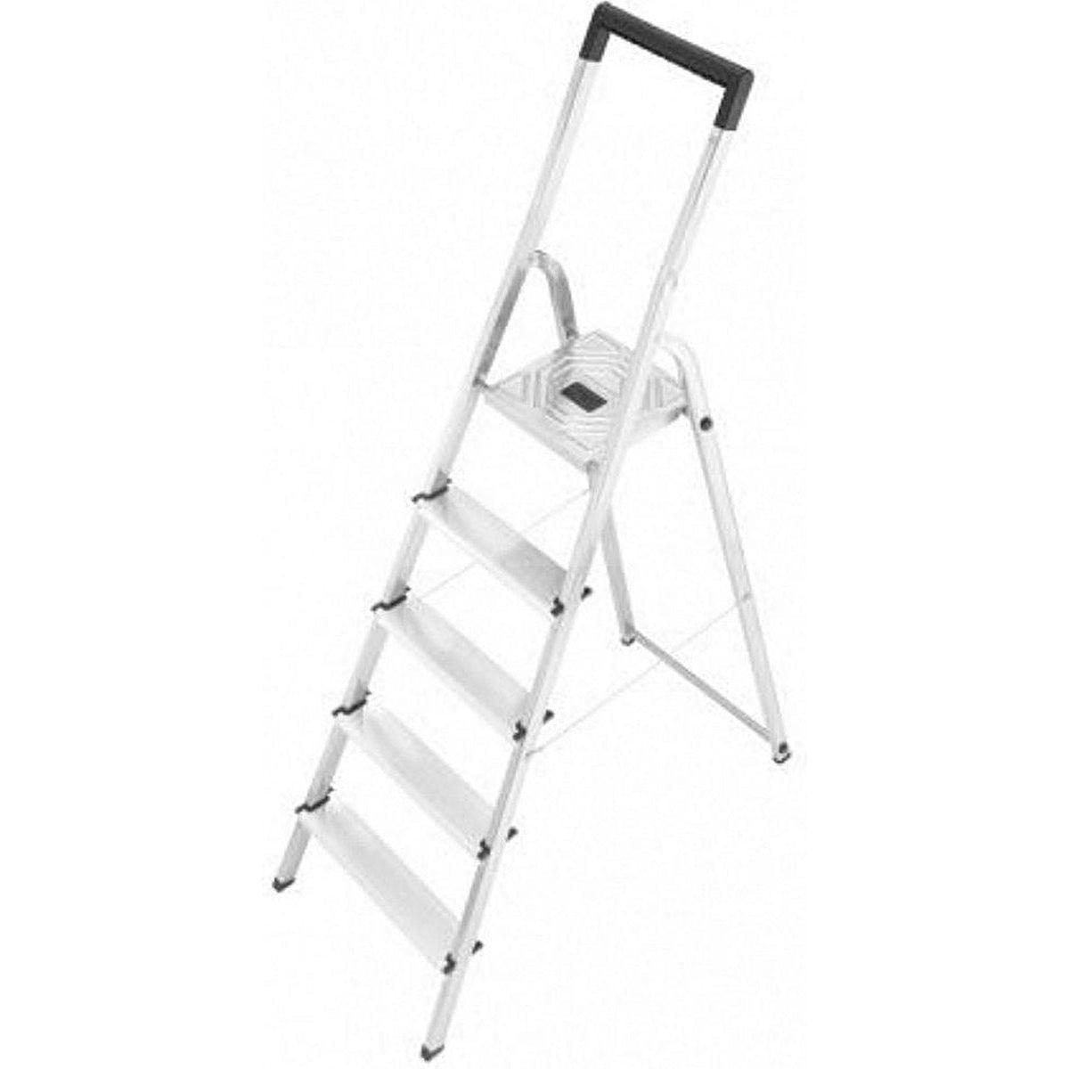 Hailo L40 aluminium huishoudtrap 5 treden