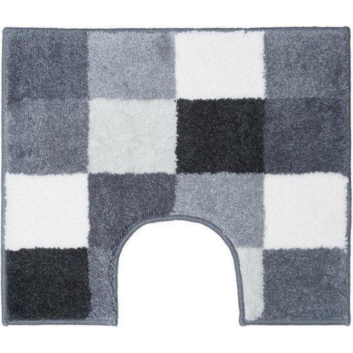 Casilin Blocks toiletmat grijs 50x60