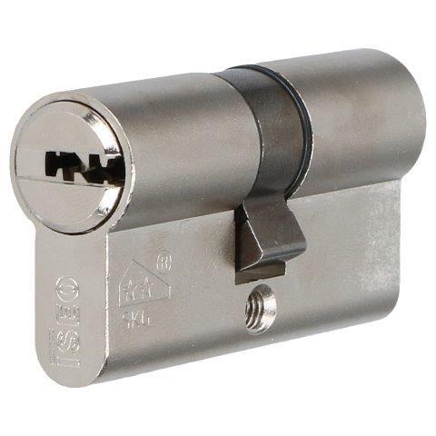 VEILIG profielcilinder keersleutel 30/30 nikkel