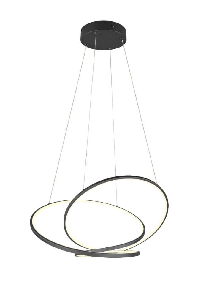 Trio hanglamp Darvin mat zwart