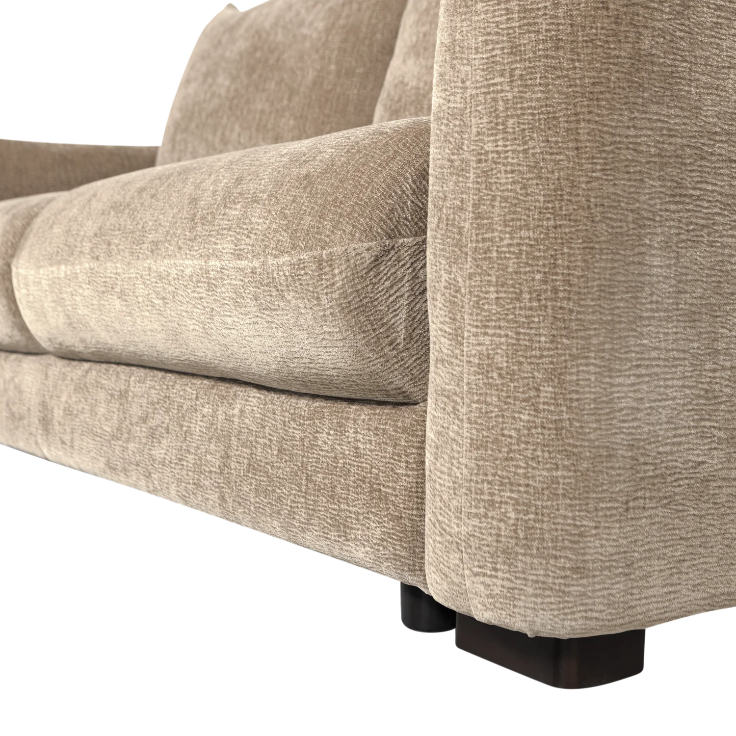 WOOOD Jonne 3-zits slaapbank chenille naturel