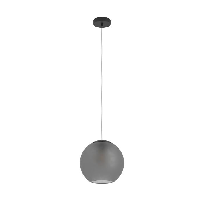 Eglo Arangona hanglamp 1x E27 zwart/frosted