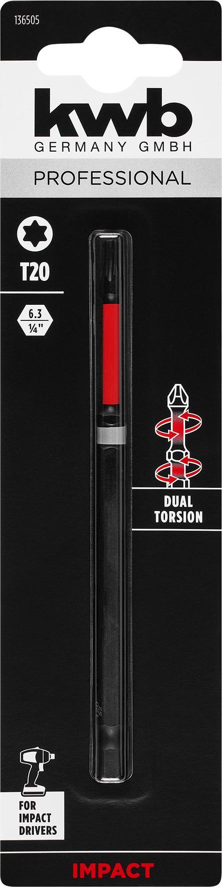 KWB Double Torsion Bits T20 120 mm - 2 stuks