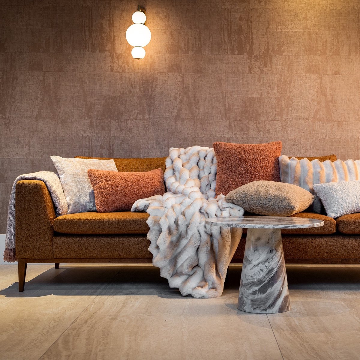 Dutch Decor plaid Emilly Irish Cream B130 × H160 cm