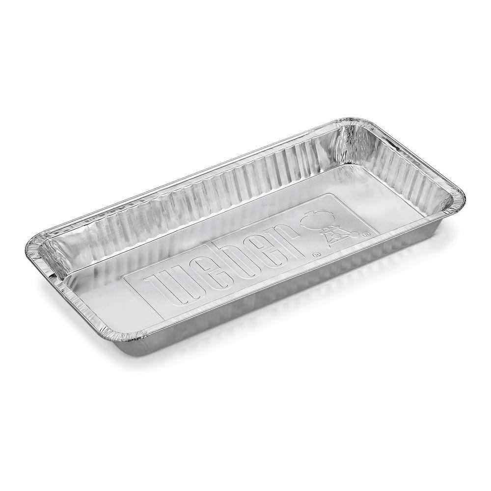 Weber aluminium lekbakjes XL (5 stuks)