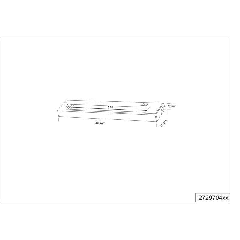 Trio wandlamp Alino 1xSMD titaan