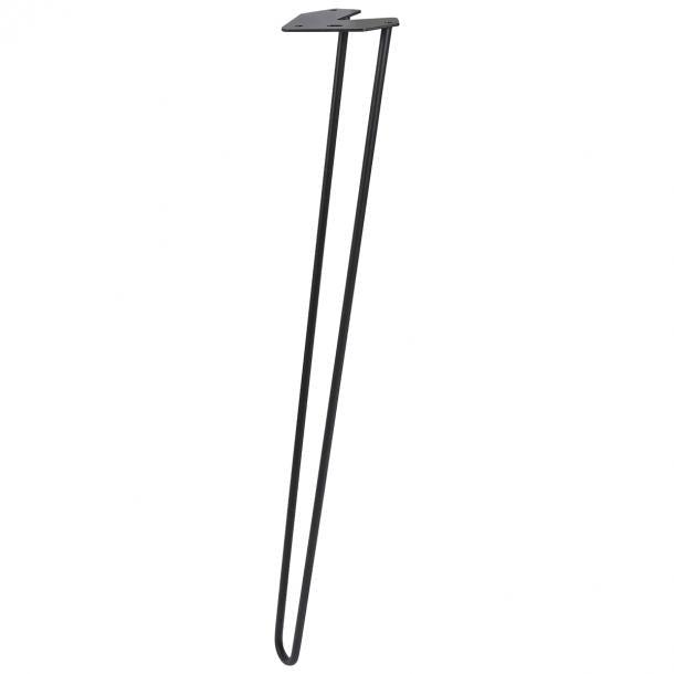 Duraline meubelpoot draad staal 72cm mat zwart 4pp