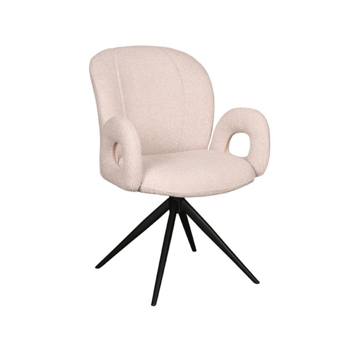 LABEL51 Eetkamerstoel Neo naturel boucle