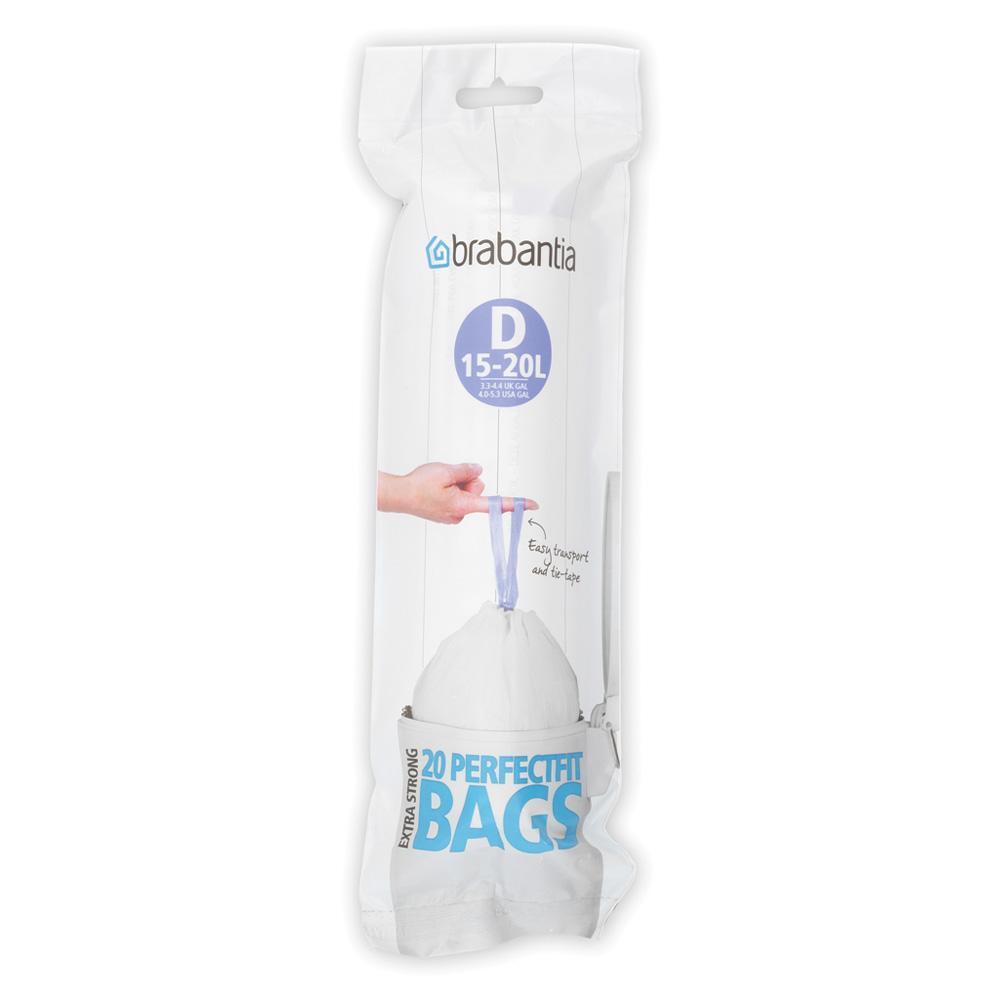 Brabantia PerfectFit afvalzakken Code D 15-20 ltr. 20 st.