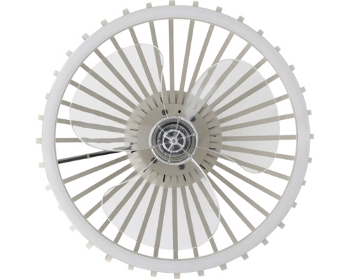 Eglo plafondventilator Mogano met LED verlichting Ø42,8x22,5cm zand