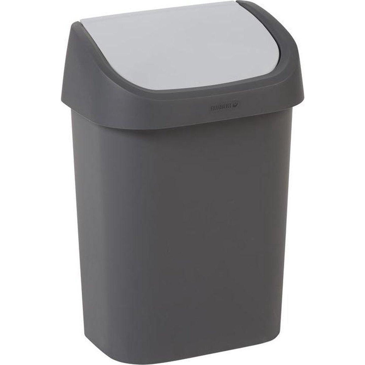 Curver Mistral Swing afvalbak 10 liter antraciet/lichtgrijs